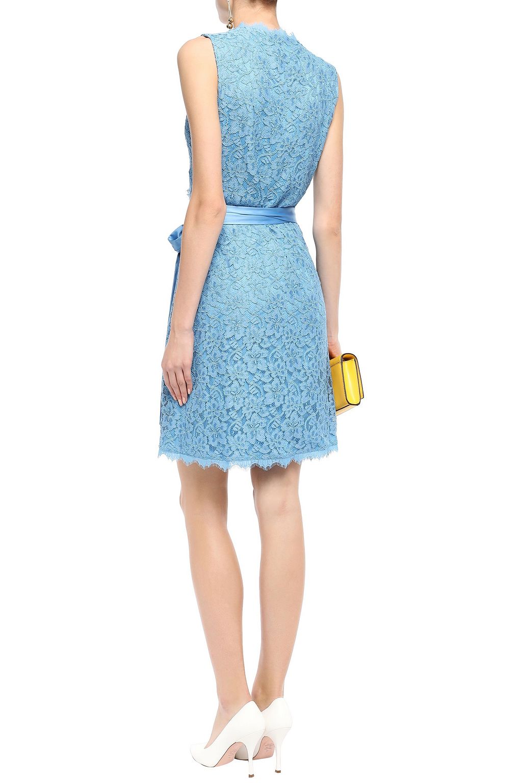 dvf lace wrap dress