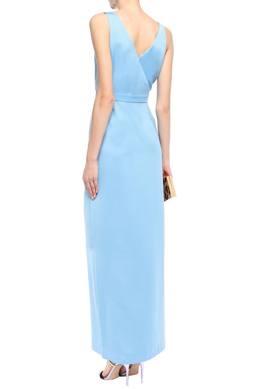 DIANE VON FURSTENBERG Wrap-effect satin-crepe gown
