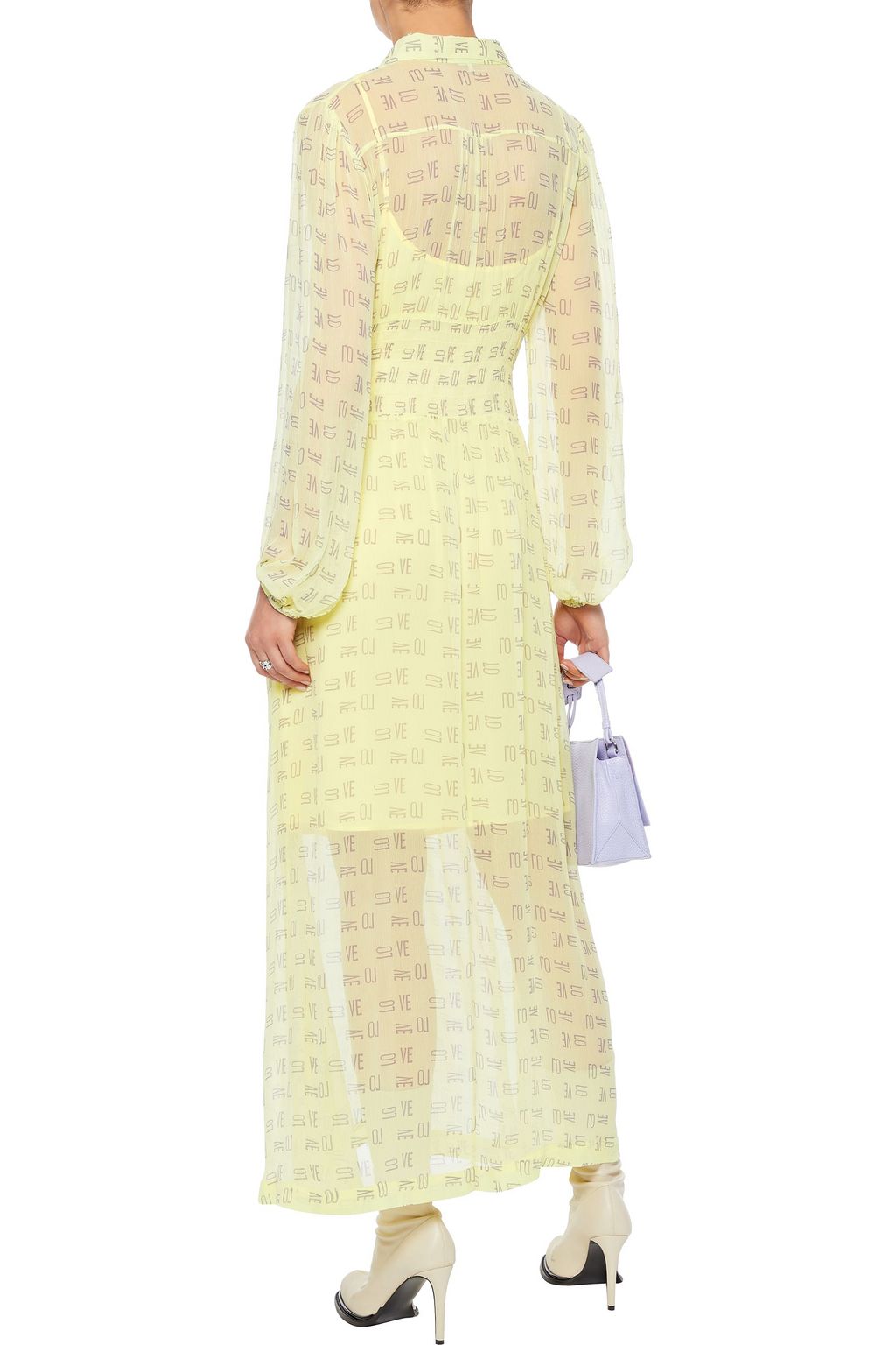 BAUM UND PFERDGARTEN Amber shirred floral-print georgette maxi dress