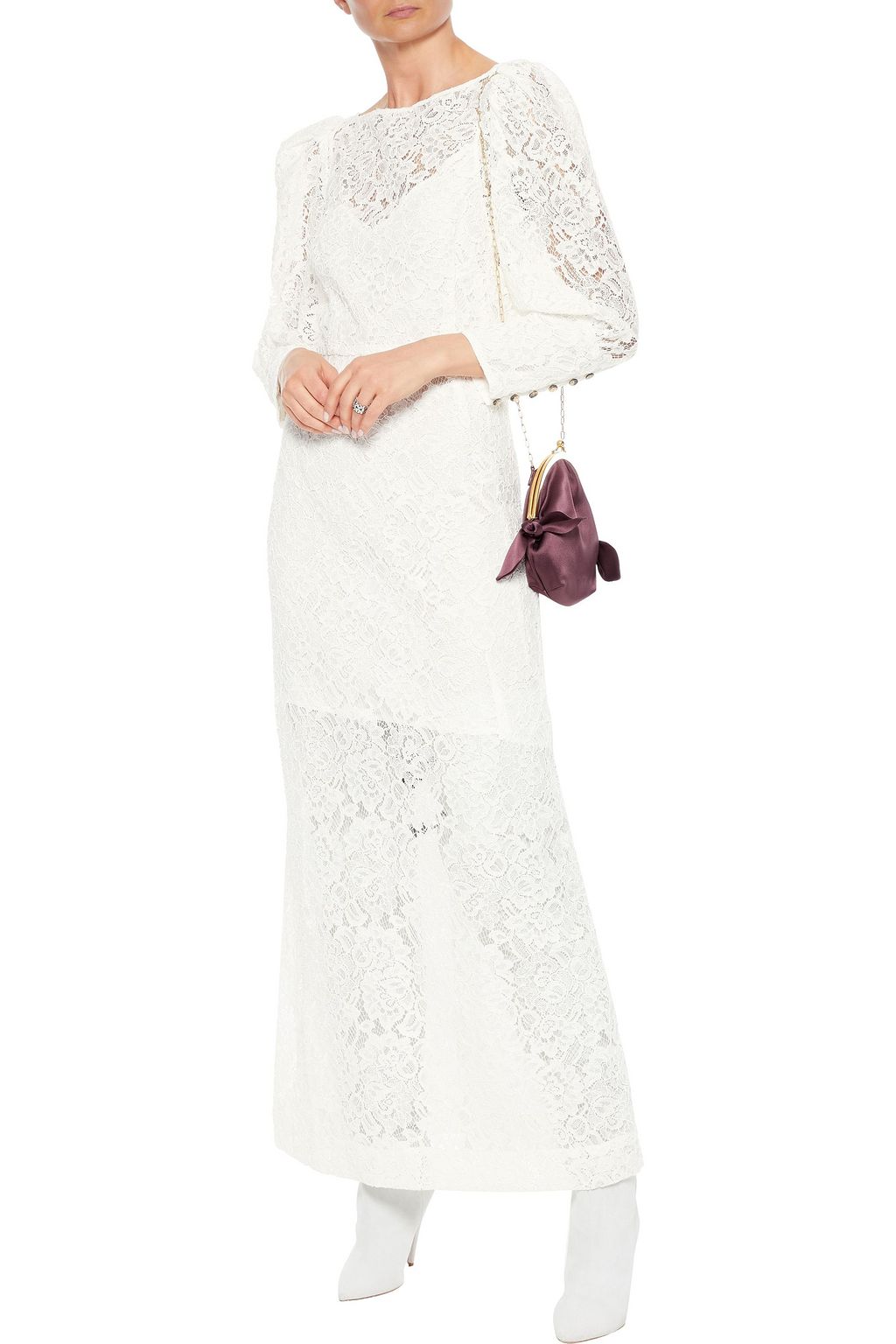 BAUM UND PFERDGARTEN Acacia cotton-blend corded lace maxi dress