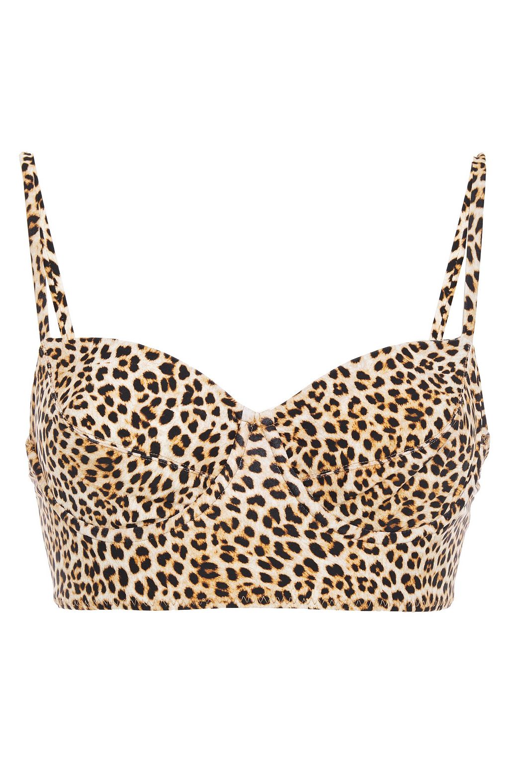 leopard print underwire bikini