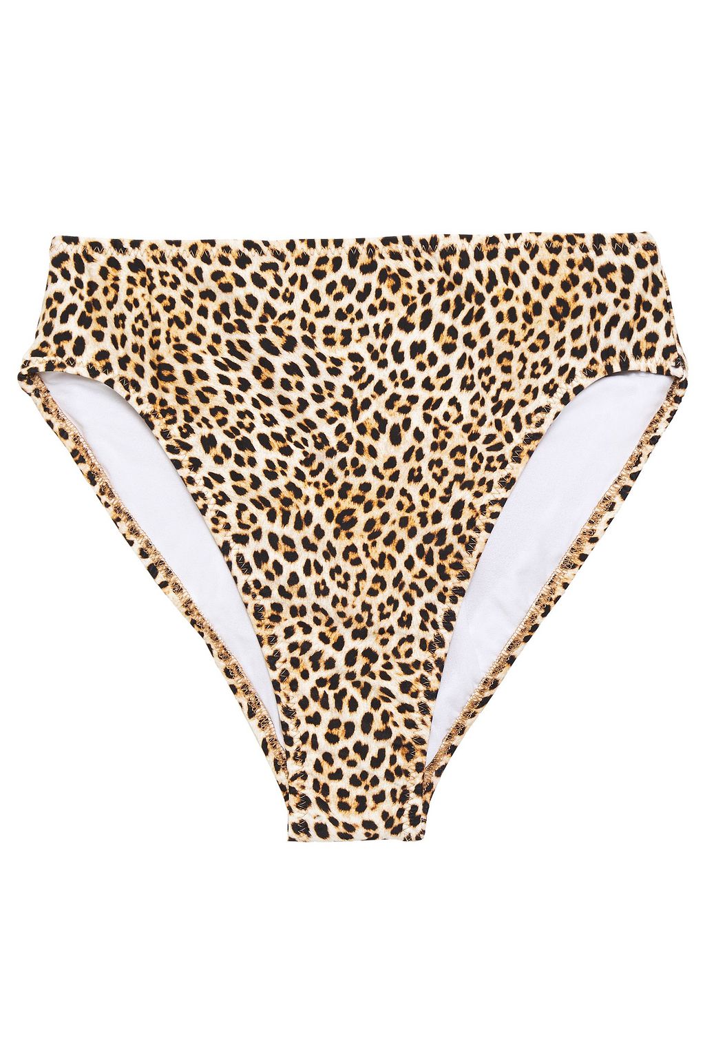 leopard print high rise bikini
