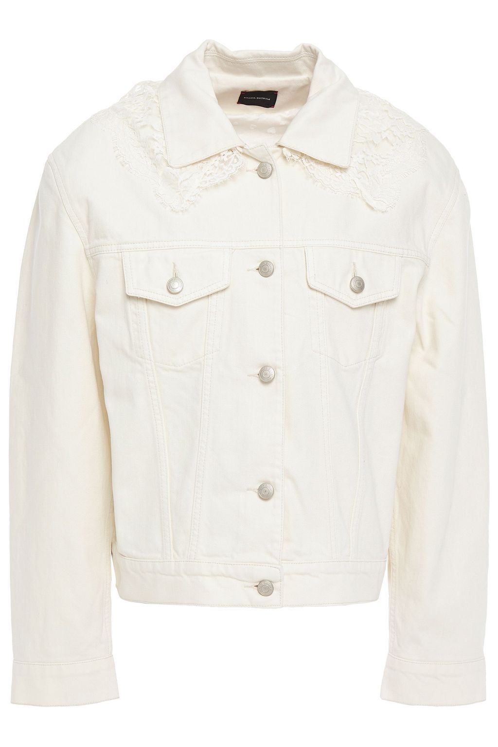 cream denim jacket