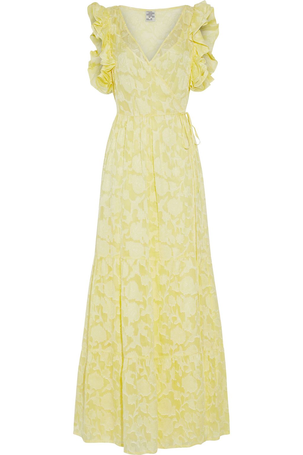 pastel yellow long dress