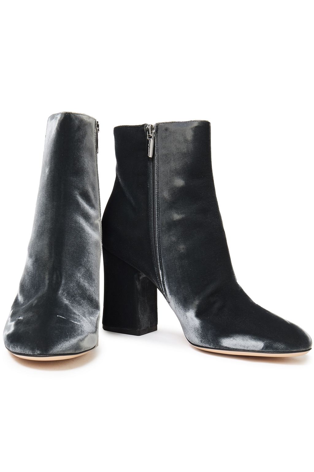 GIANVITO ROSSI Shelly 85 velvet ankle boots