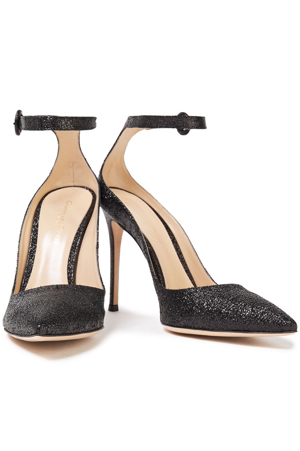 GIANVITO ROSSI Sofia 105 tinsel pumps