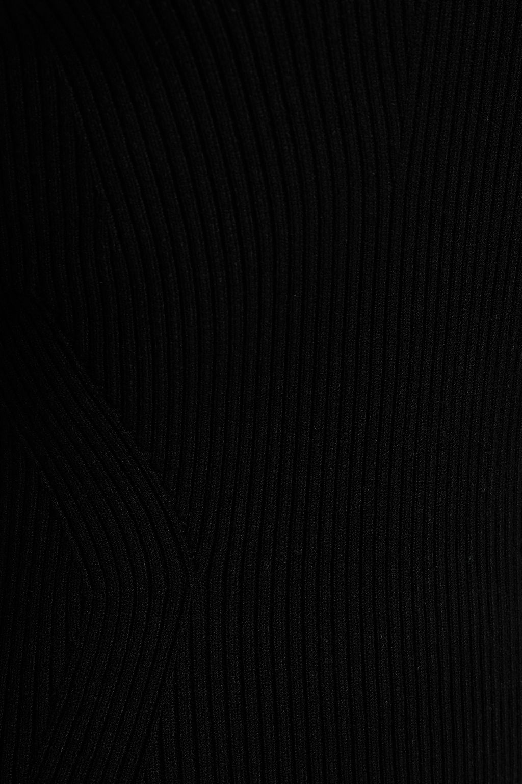 RONNY KOBO Tegan gathered ribbed-knit sweater