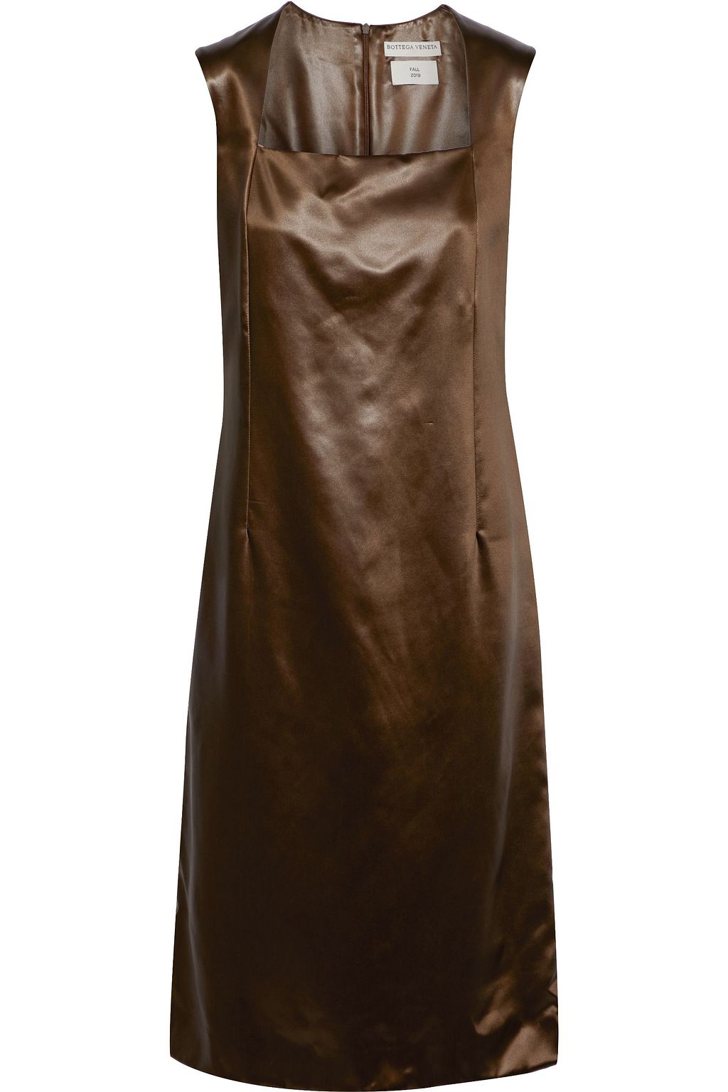 satin bronze dress