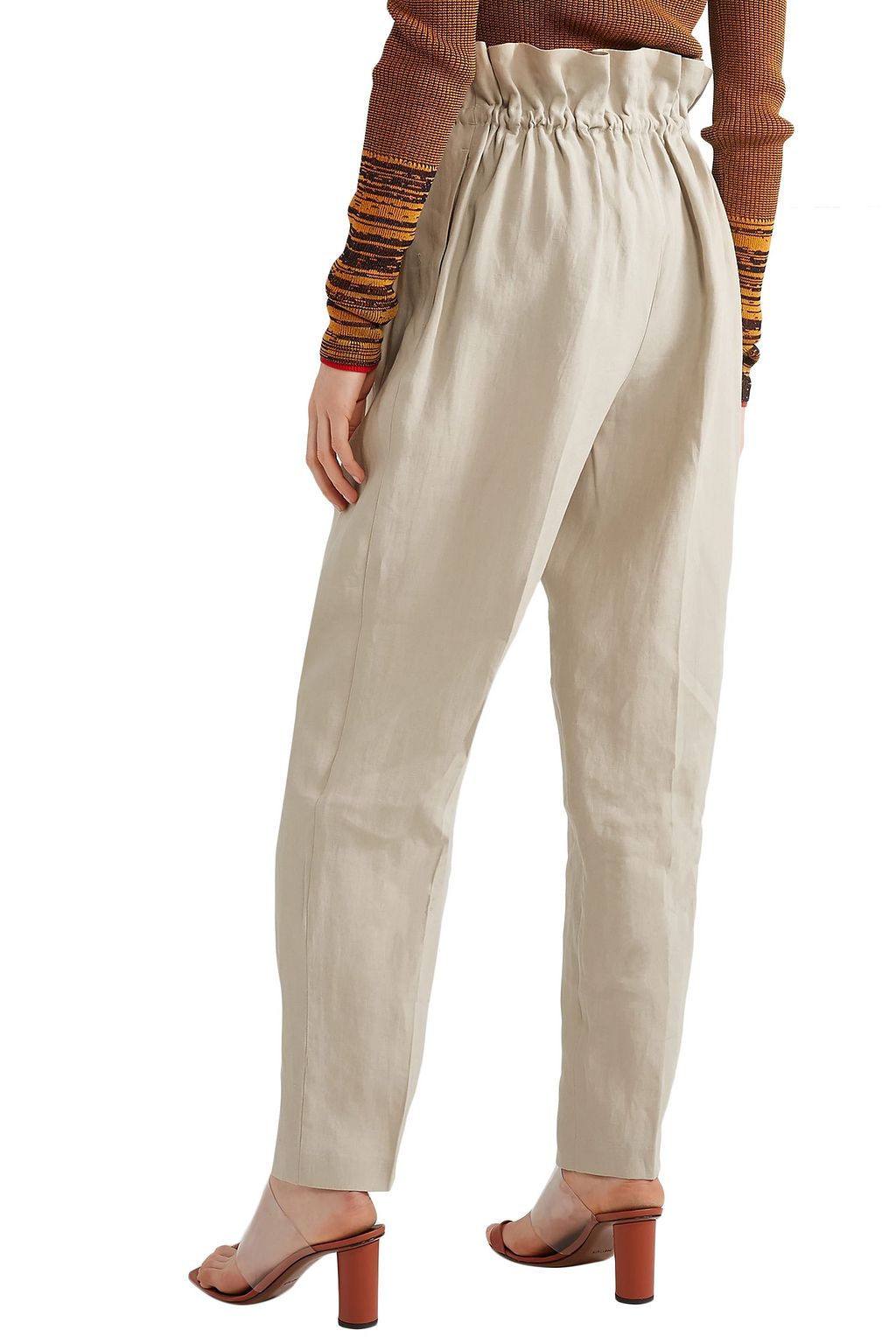 ACNE STUDIOS Paoli gathered linen tapered pants