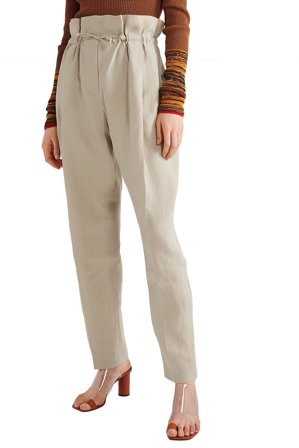 ACNE STUDIOS Paoli gathered linen tapered pants