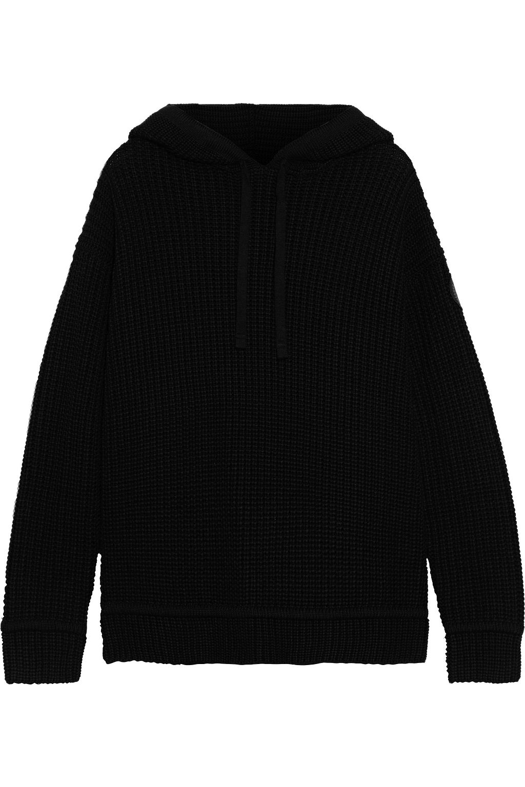 black merino hoodie