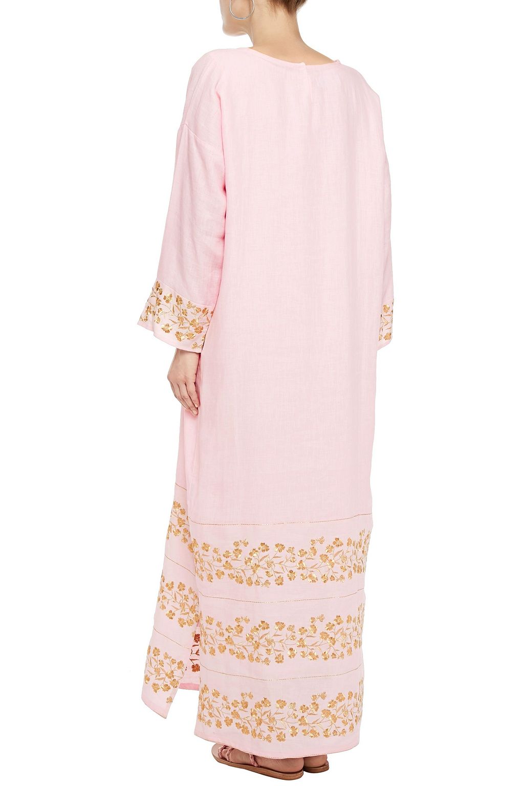 BAMBAH Embroidered linen kaftan