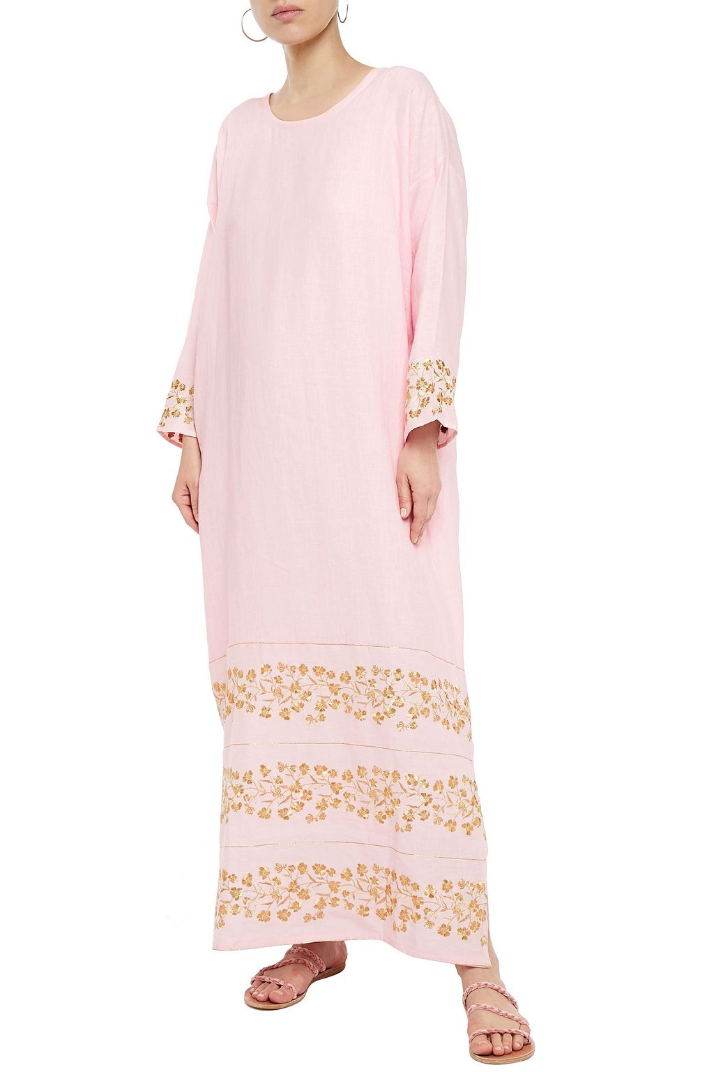 BAMBAH Embroidered linen kaftan