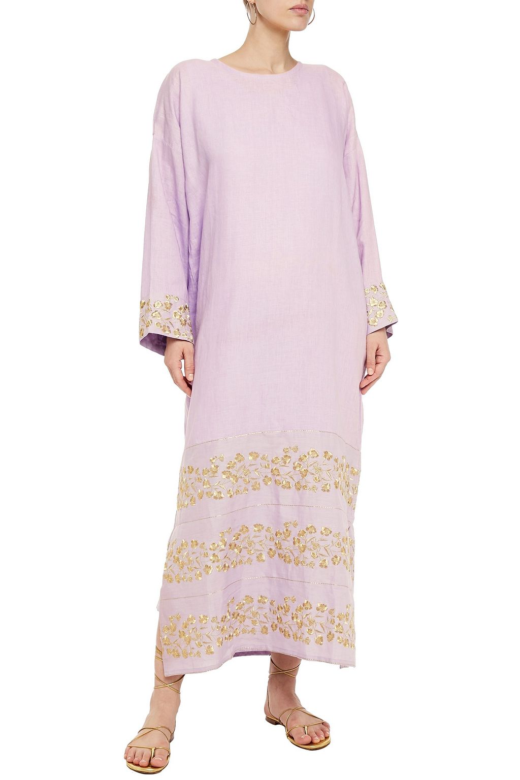 BAMBAH Embroidered linen kaftan
