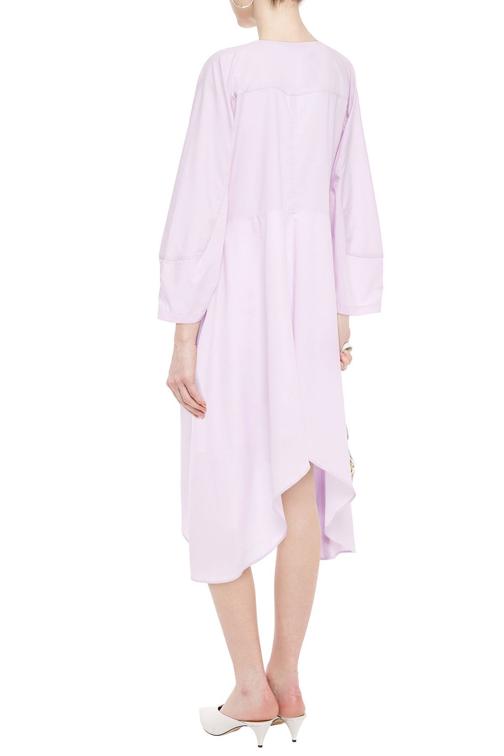 lilac poplin dress
