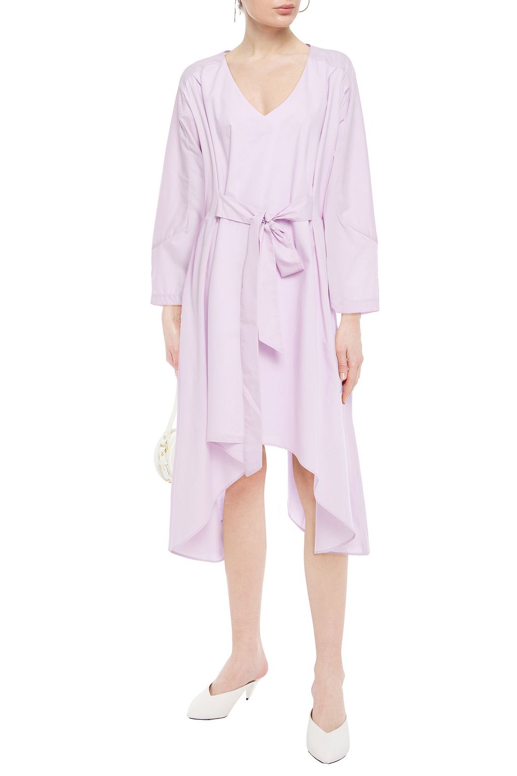 lilac poplin dress