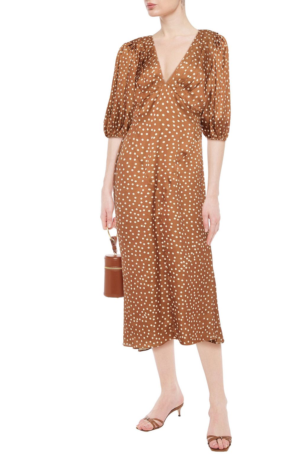 ronny kobo polka dot dress