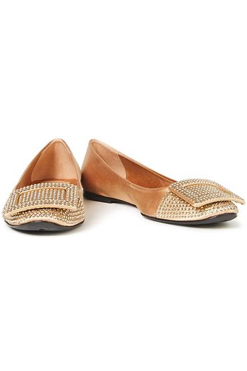 roger vivier satin flats