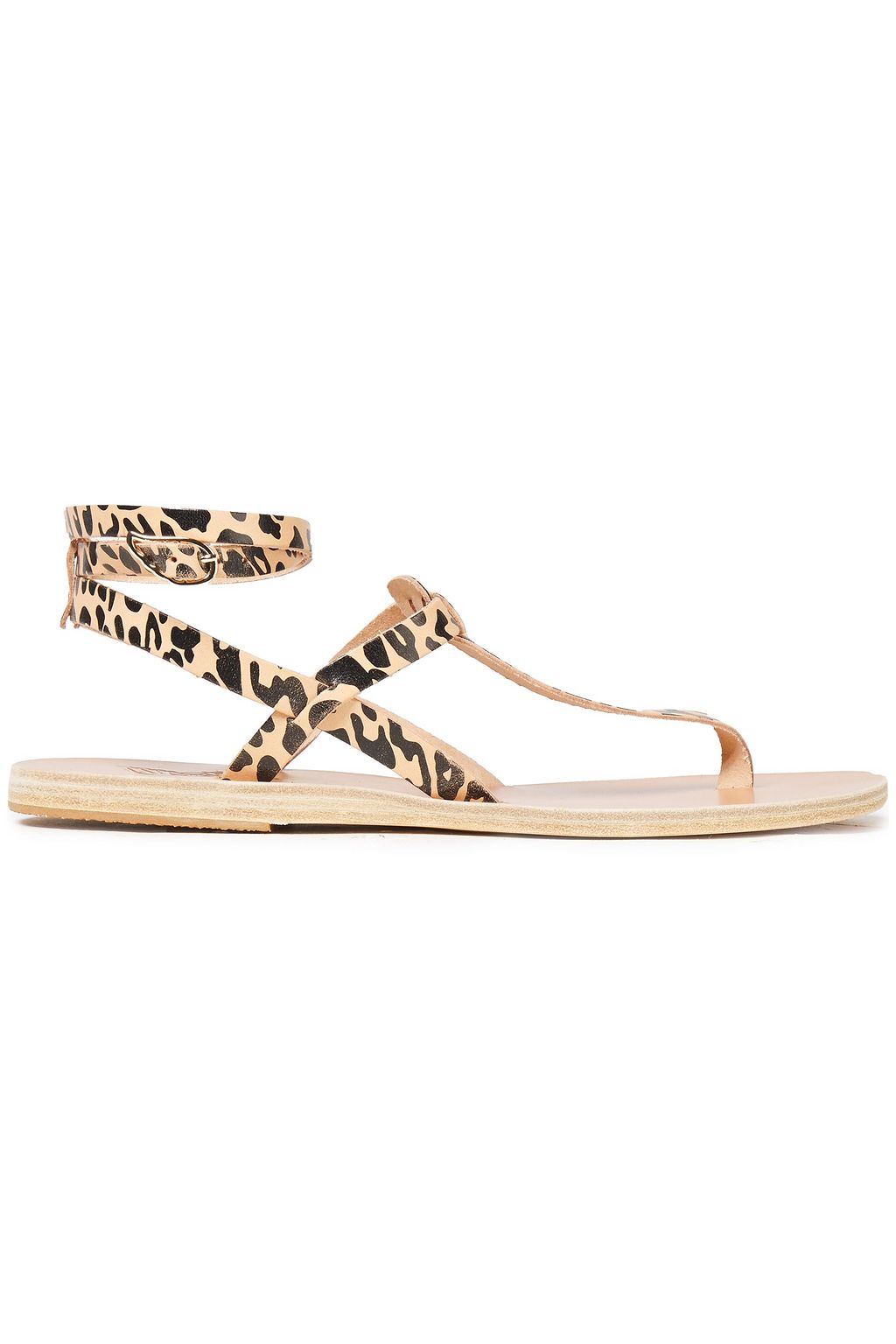 flat animal print sandals