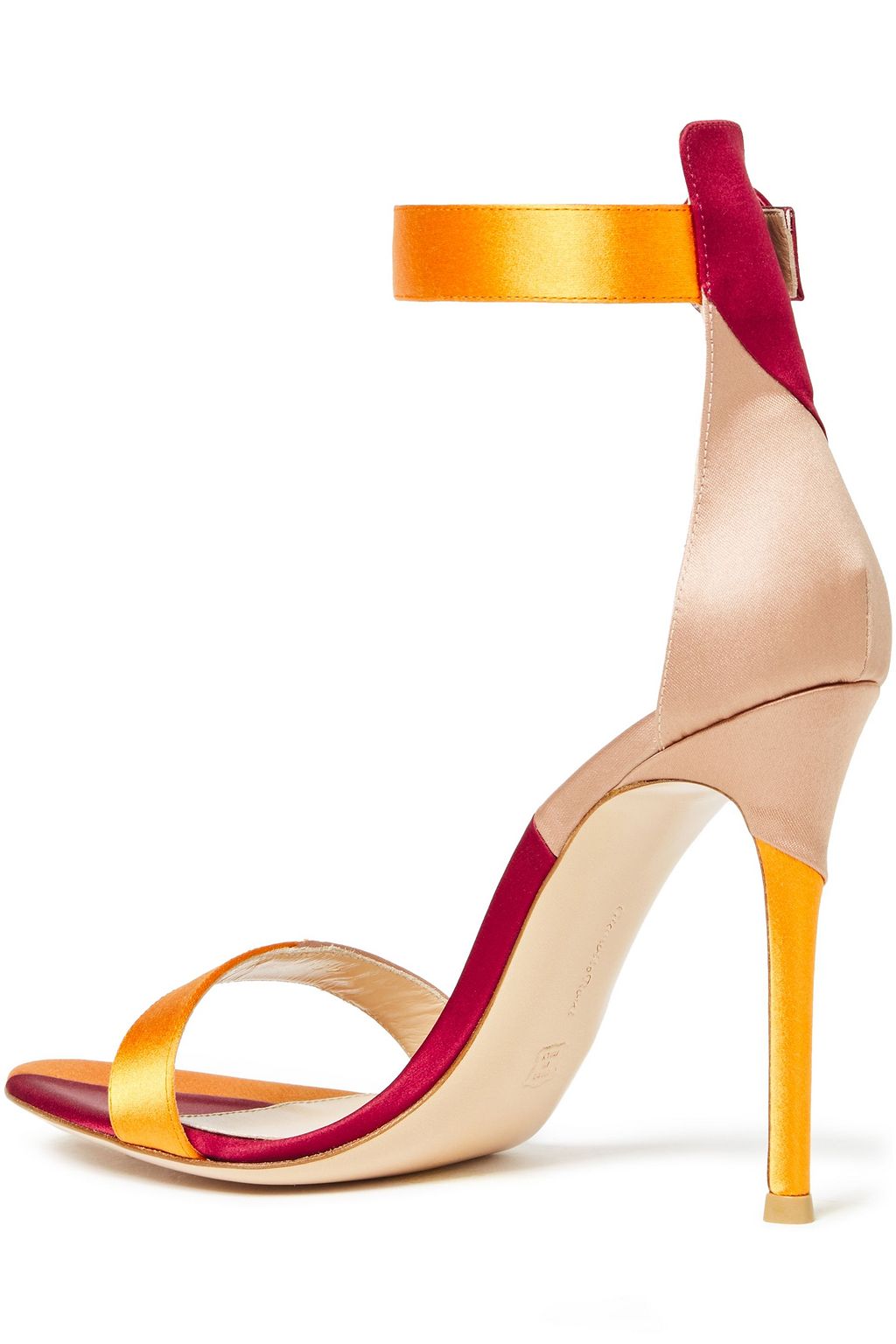 GIANVITO ROSSI Color-block satin sandals