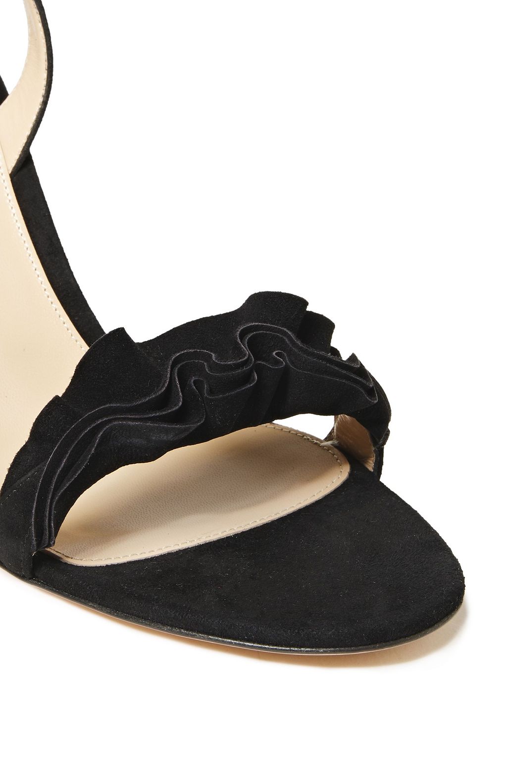 GIANVITO ROSSI Ruffled suede sandals