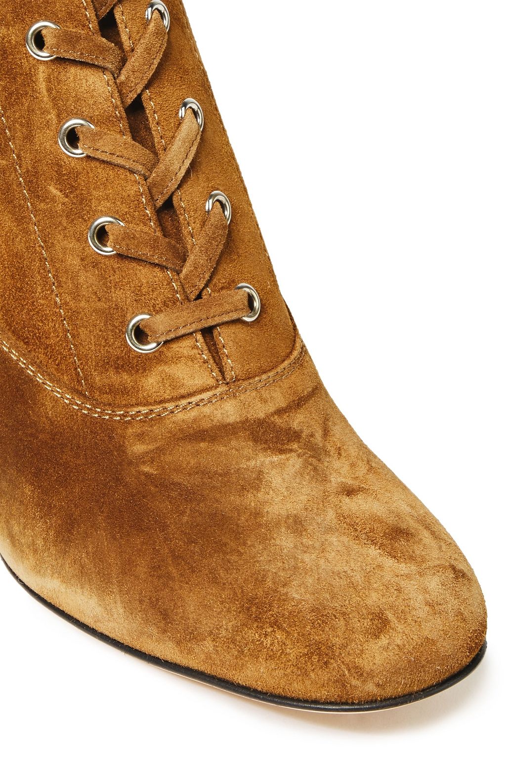 GIANVITO ROSSI Mackay lace-up suede ankle boots