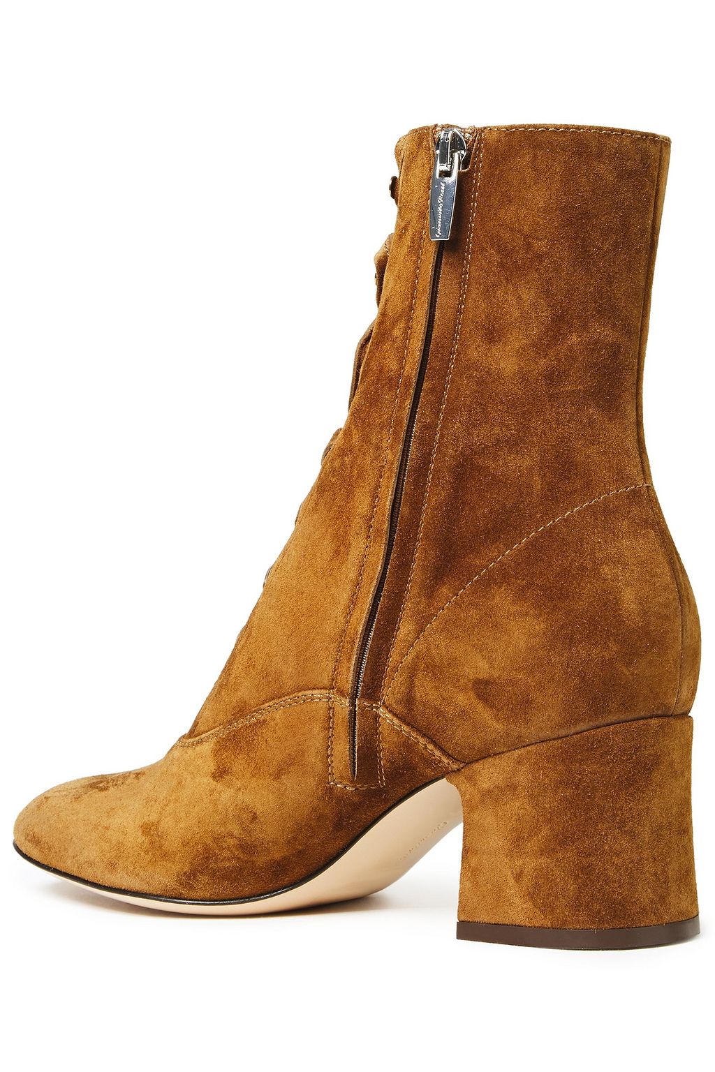 GIANVITO ROSSI Mackay lace-up suede ankle boots