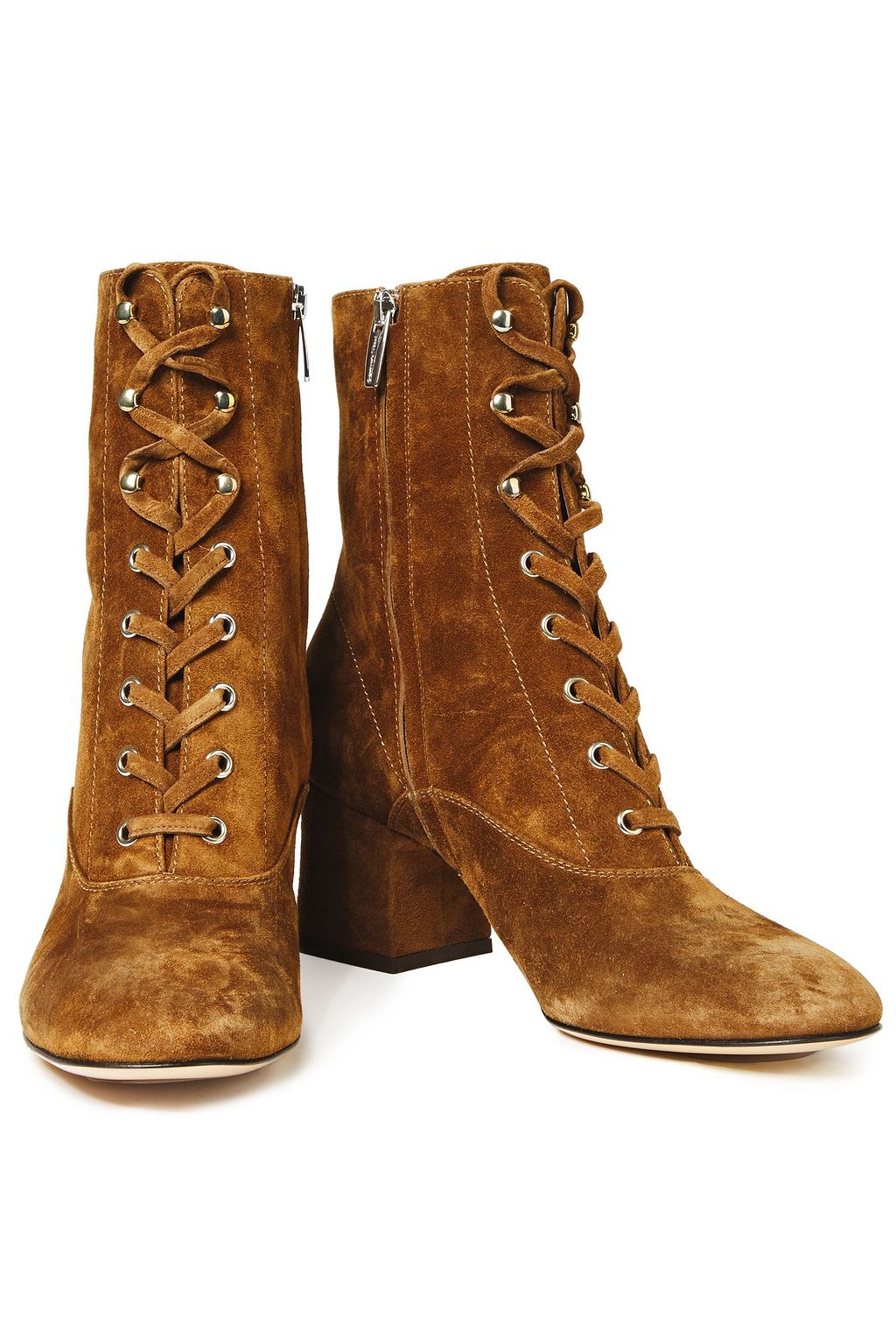 GIANVITO ROSSI Mackay lace-up suede ankle boots