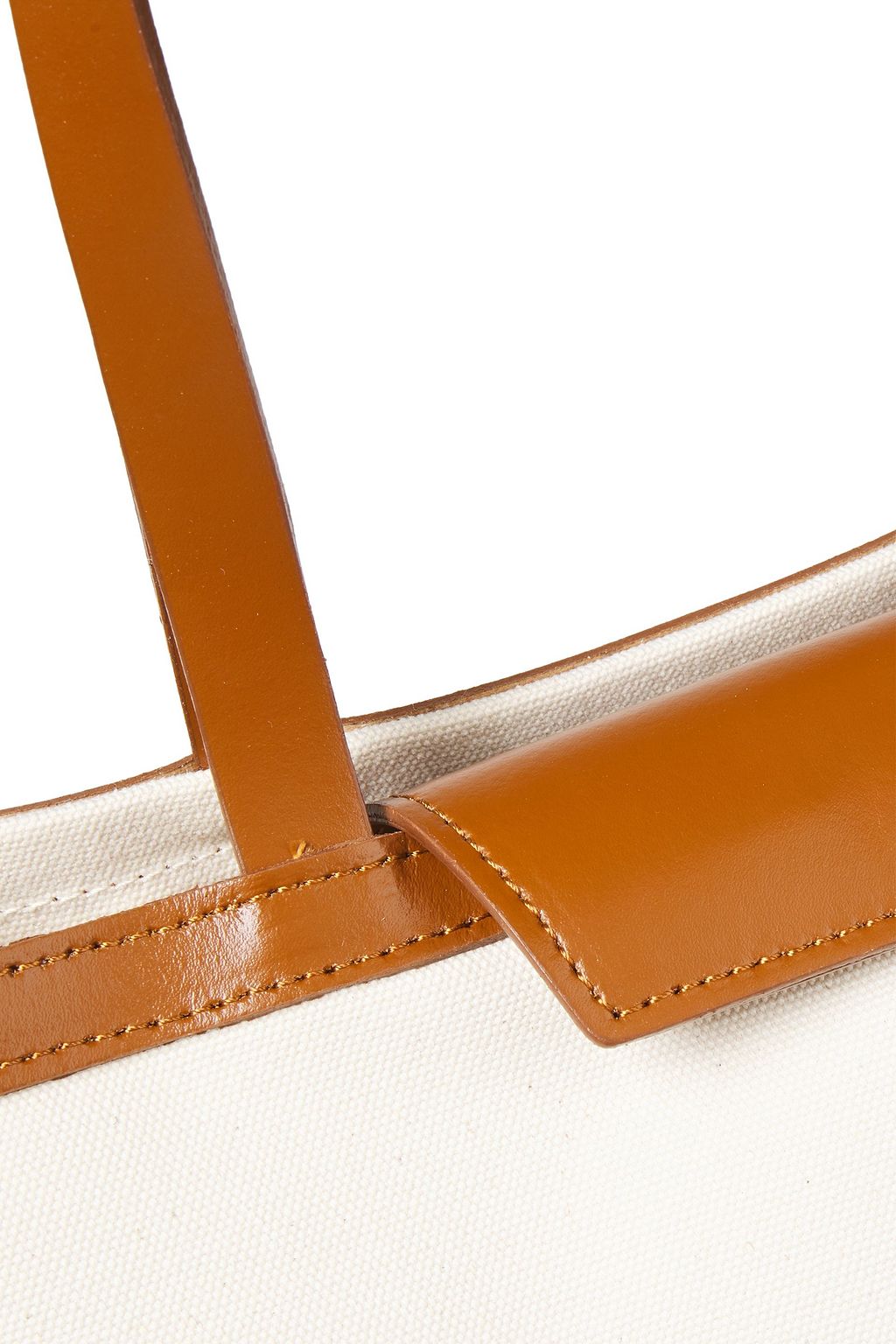 IRIS & INK Jaina two-tone leather and canvas tote
