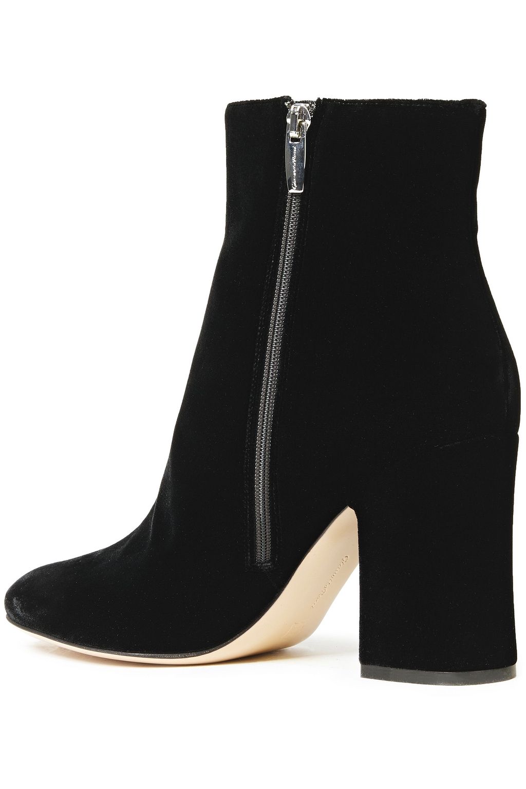 GIANVITO ROSSI Shelly 85 velvet ankle boots
