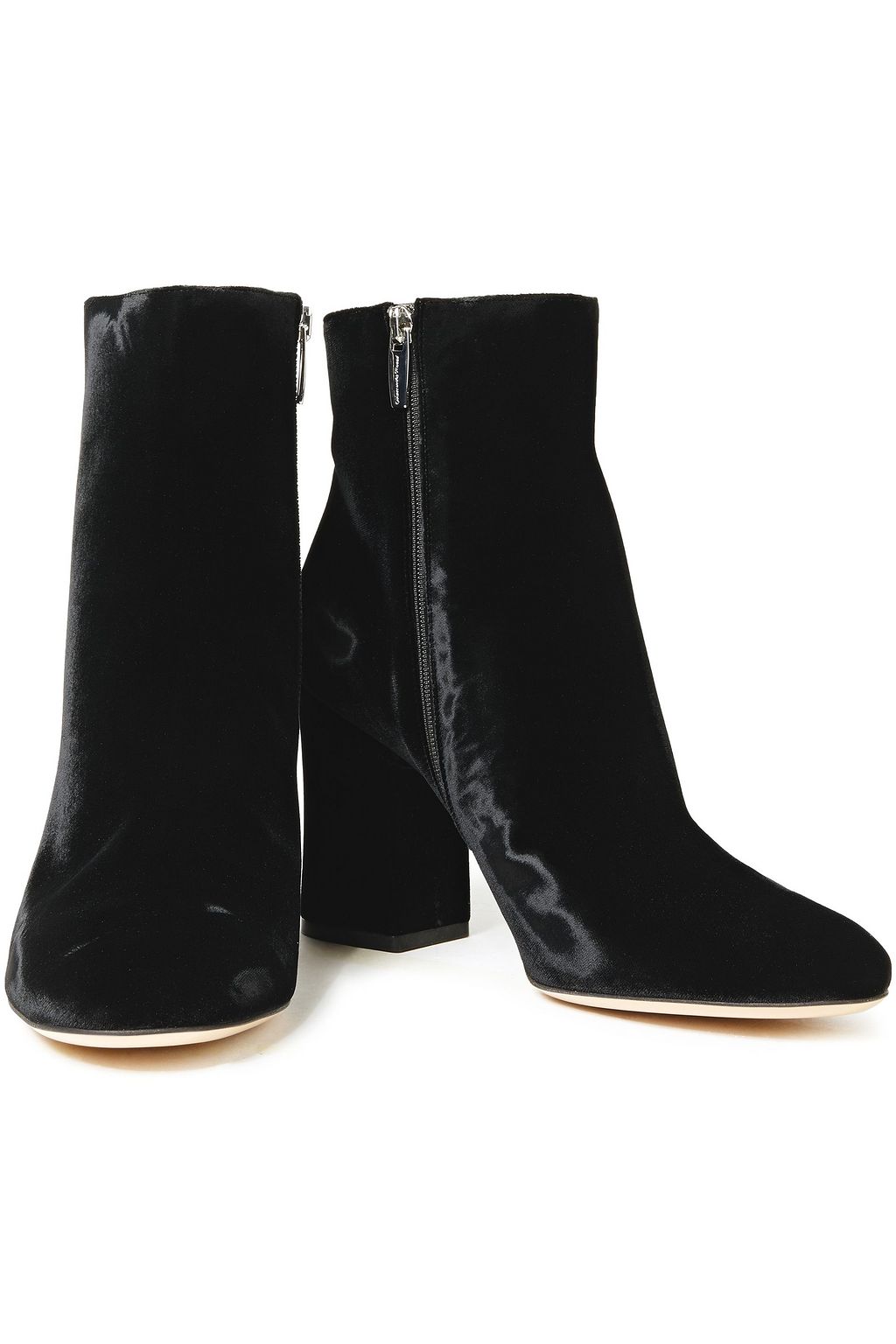 GIANVITO ROSSI Shelly 85 velvet ankle boots