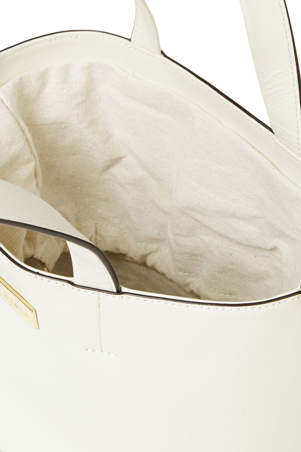 HEIDI KLEIN Trieste leather and wicker tote