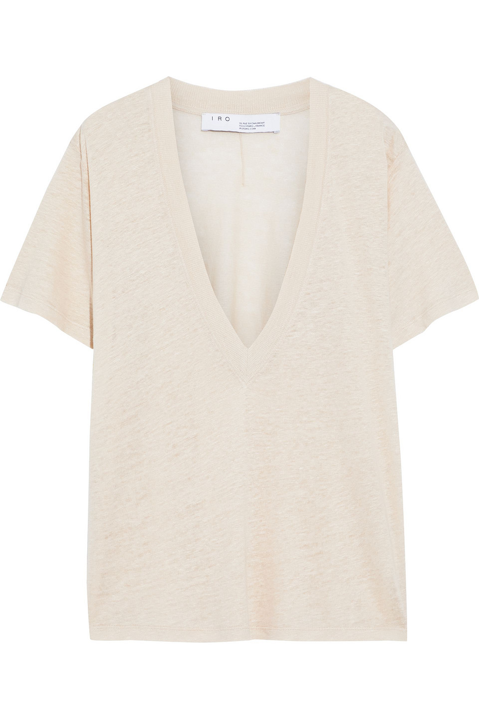 IRO JAHAL LINEN-JERSEY T-SHIRT 3074457345622885166