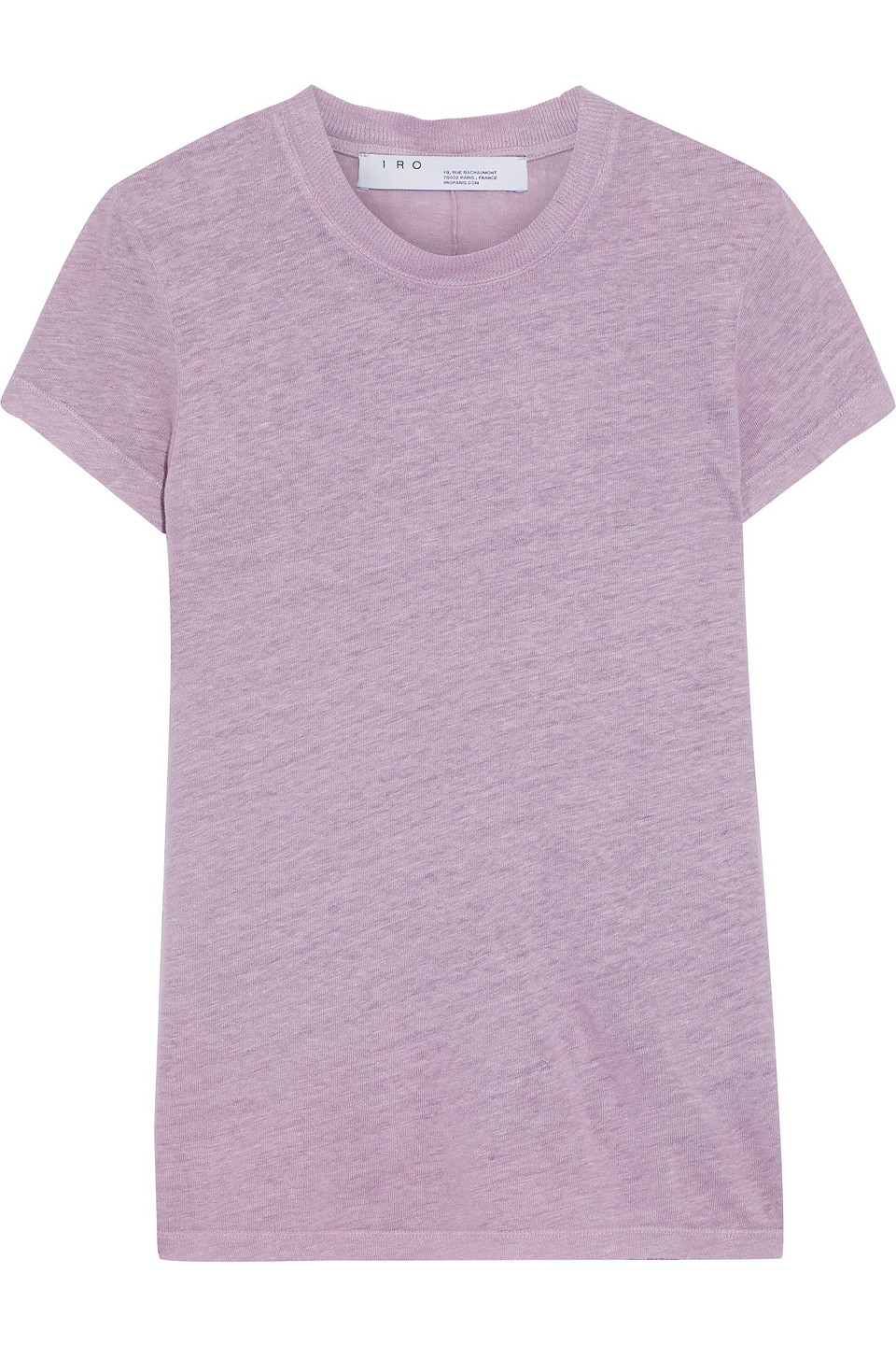 Iro Third Slub Linen-jersey T-shirt In Lilac