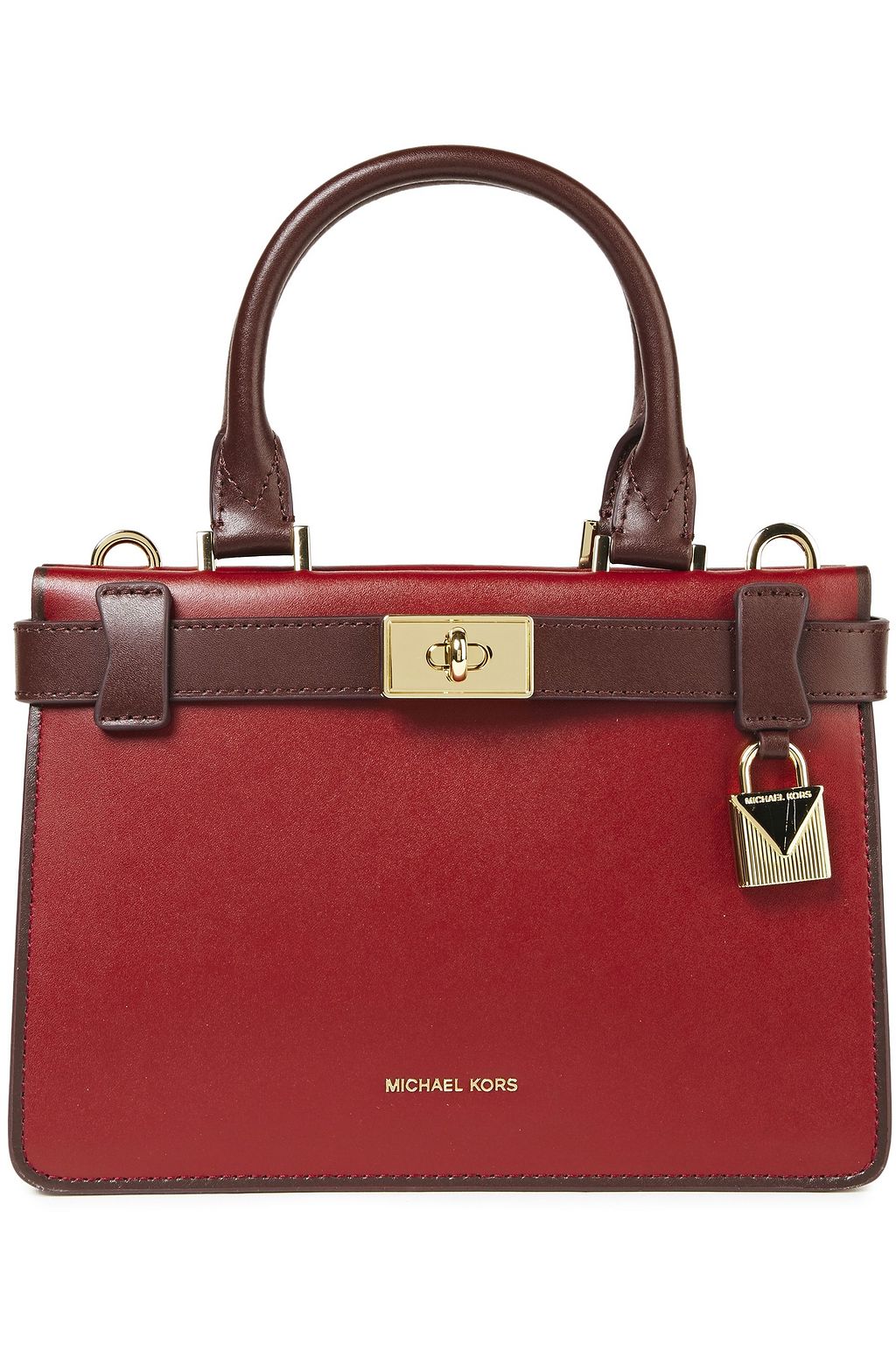 Claret Two-tone leather tote | Sale up 