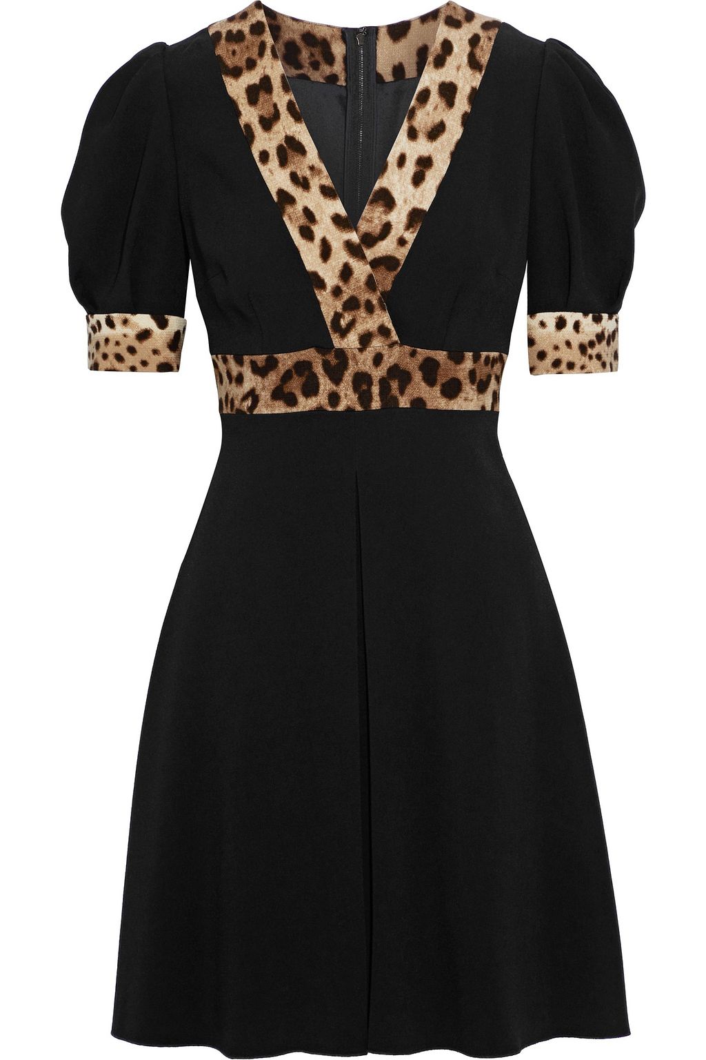 mini leopard pleated dress