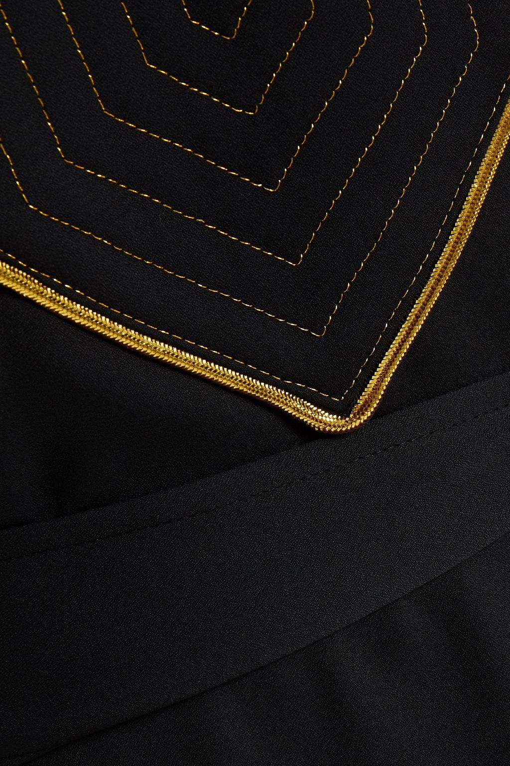 TORY BURCH Embellished crepe midi dress