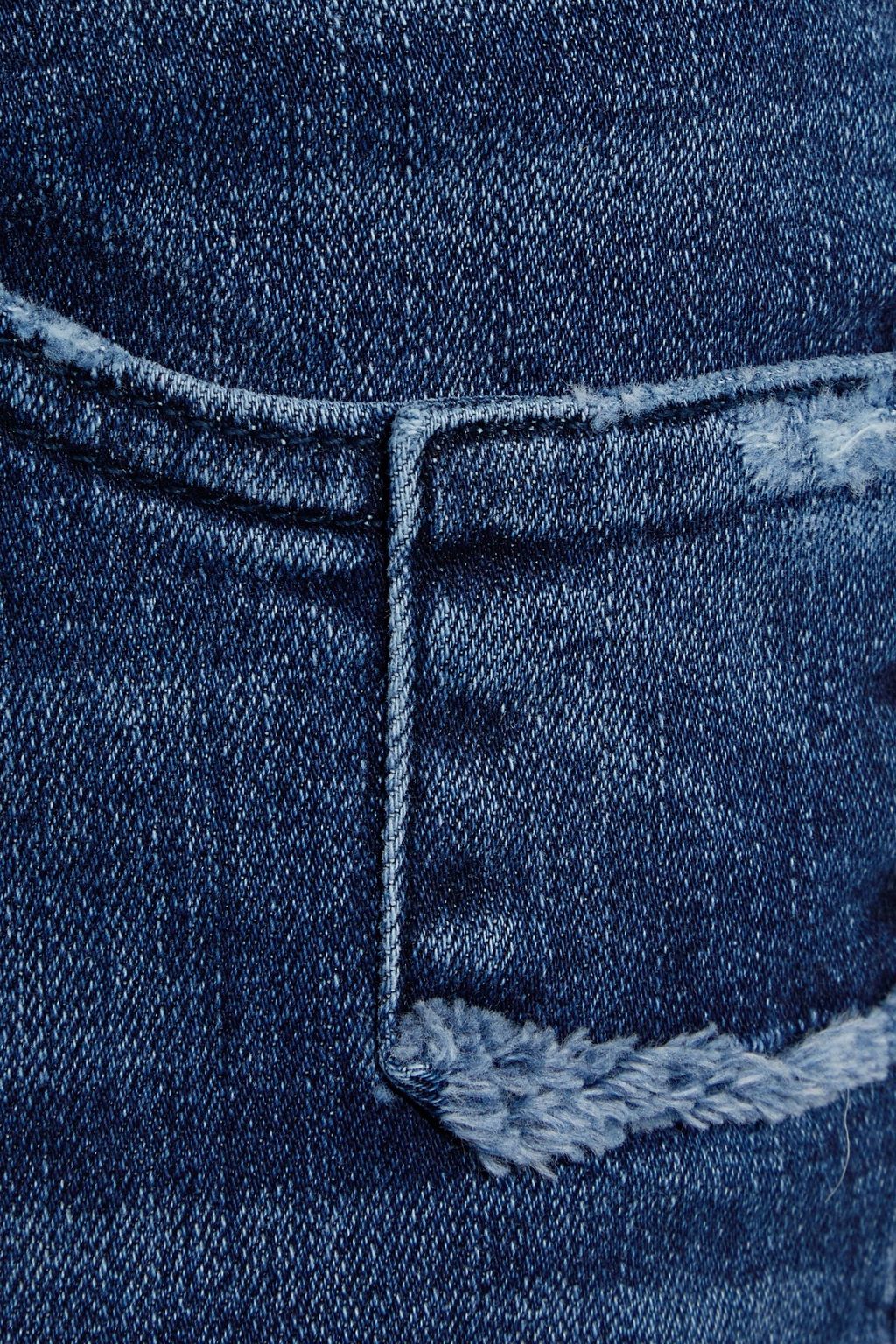 J BRAND Cropped faded mid-rise skinny jeans