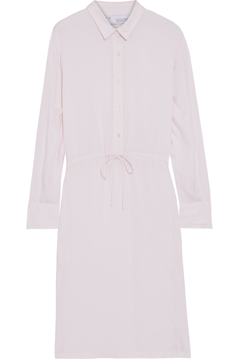 Iro Markala Pinstriped Modal-blend Shirt Dress In Pastel Pink