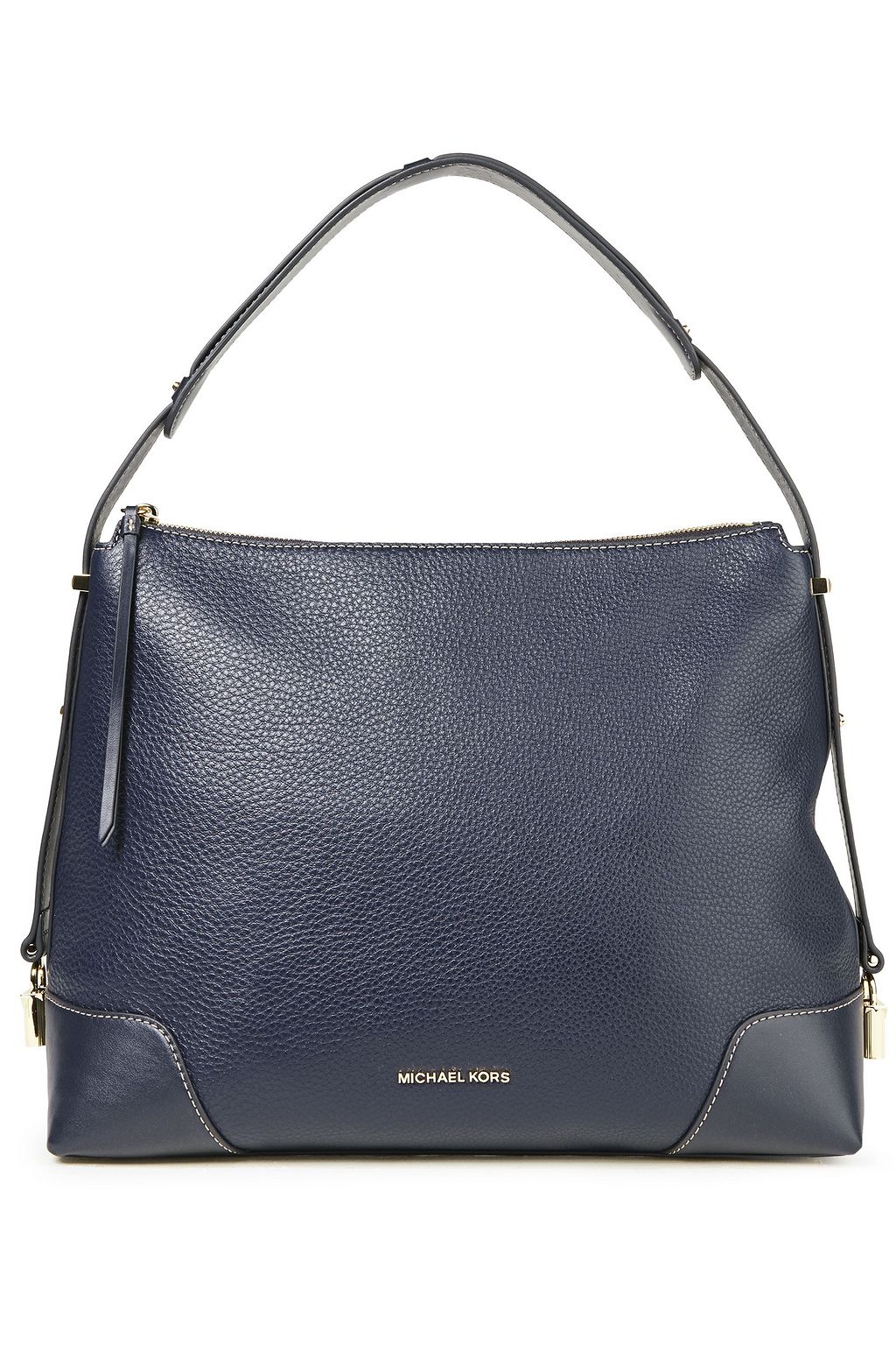 Navy Crosby pebbled-leather shoulder 