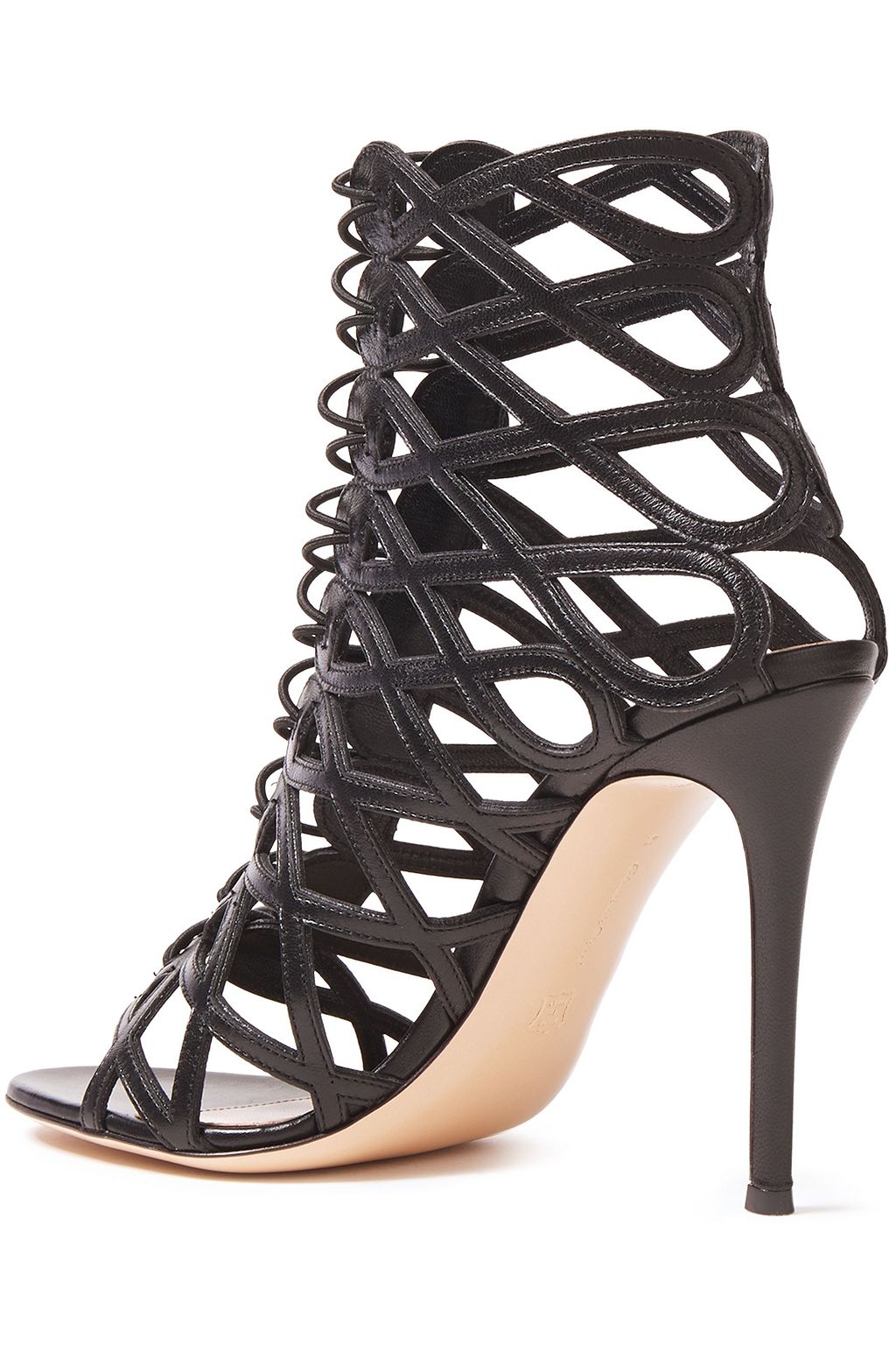 GIANVITO ROSSI Laser-cut leather sandals