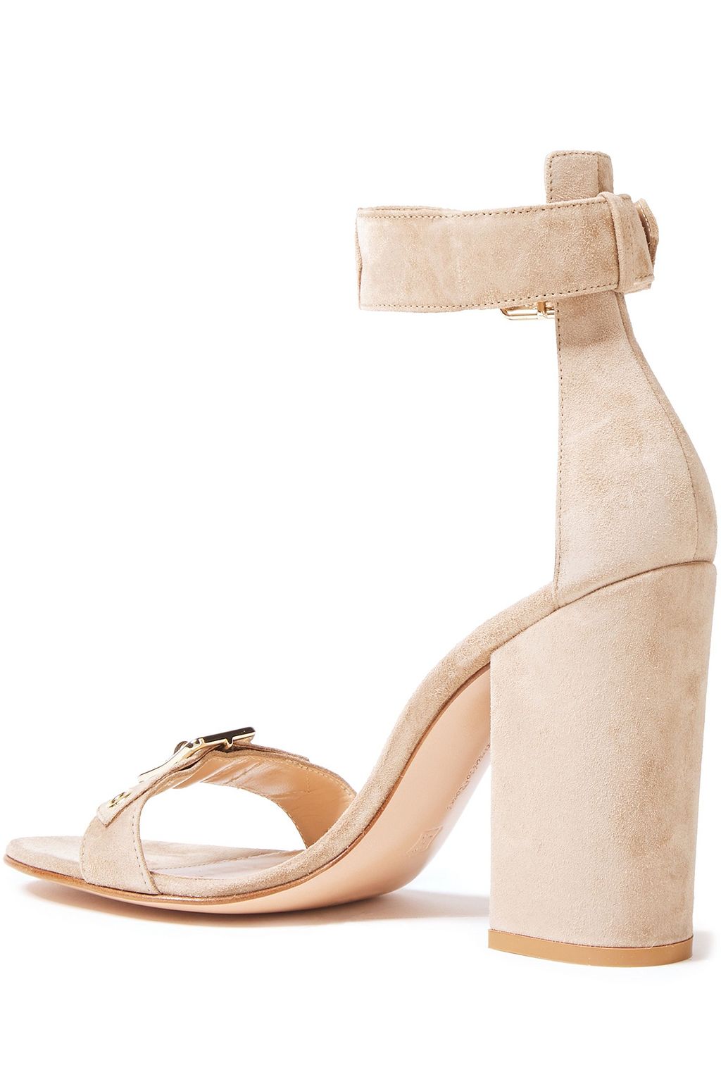 GIANVITO ROSSI Hayes buckle-detailed suede sandals