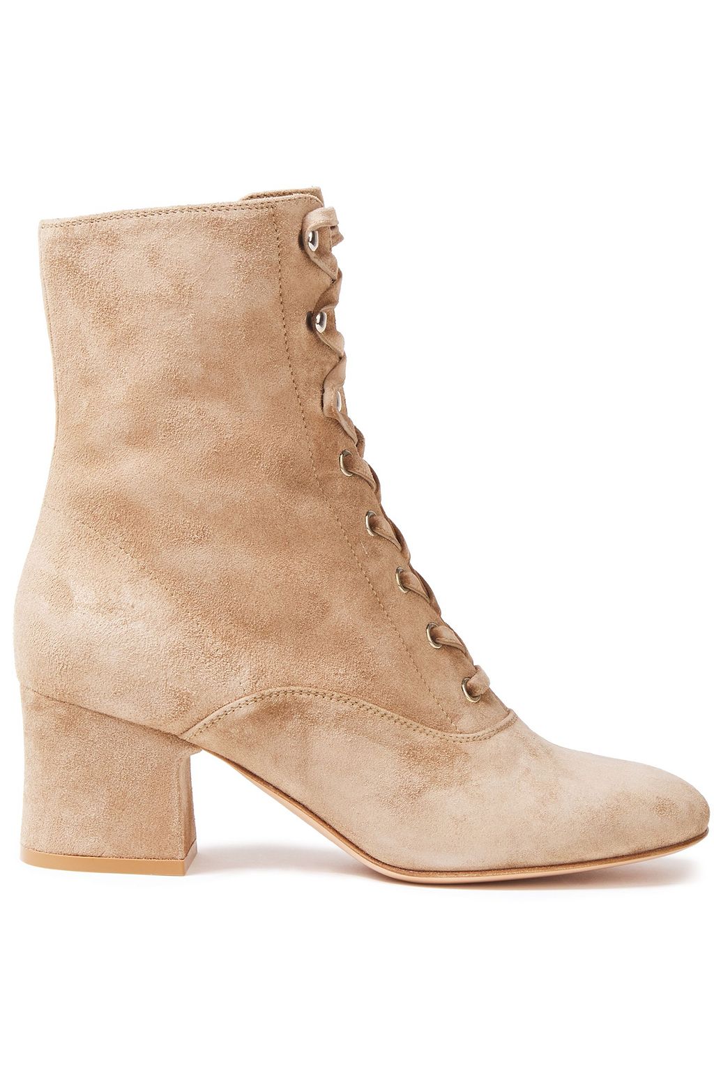 suede ankle heel boots