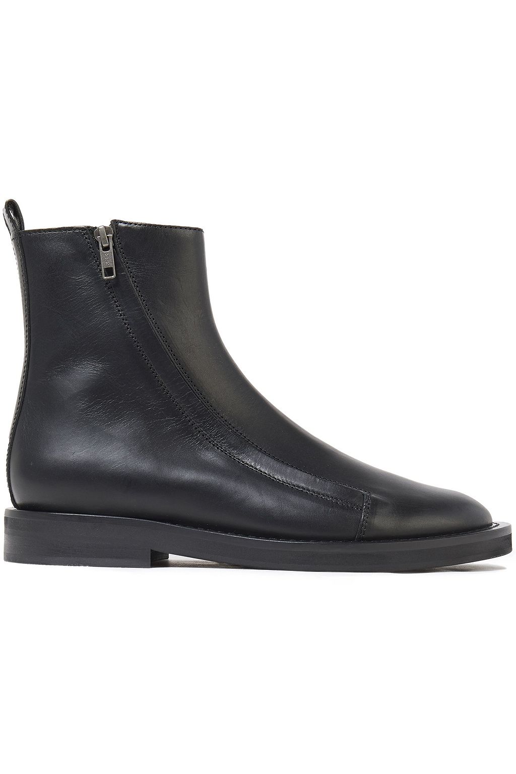 sale black leather ankle boots