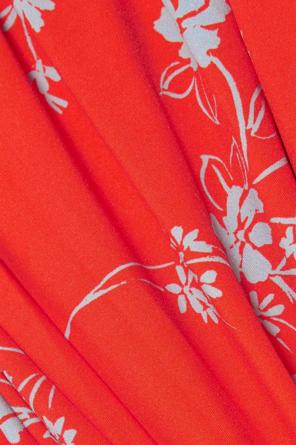 NICHOLAS Cutout knotted printed swimsuit