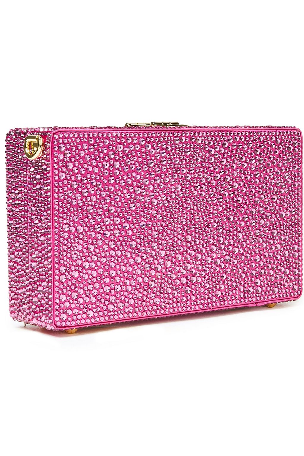 DOLCE&GABBANA Dolce crystal-embellished satin box clutch