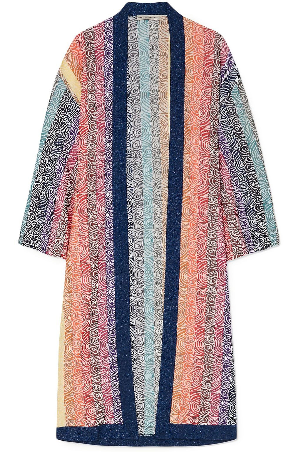 multicolor knit cardigan