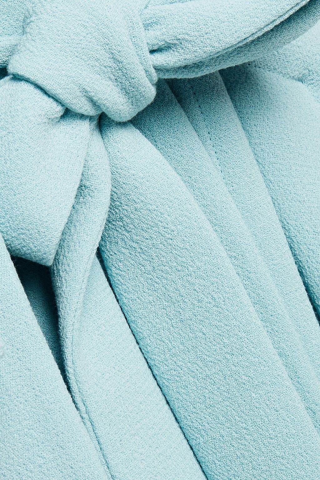 ROLAND MOURET Tie-detailed wool-crepe coat