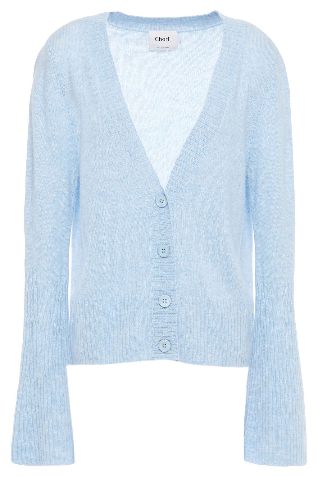 light blue cashmere cardigan