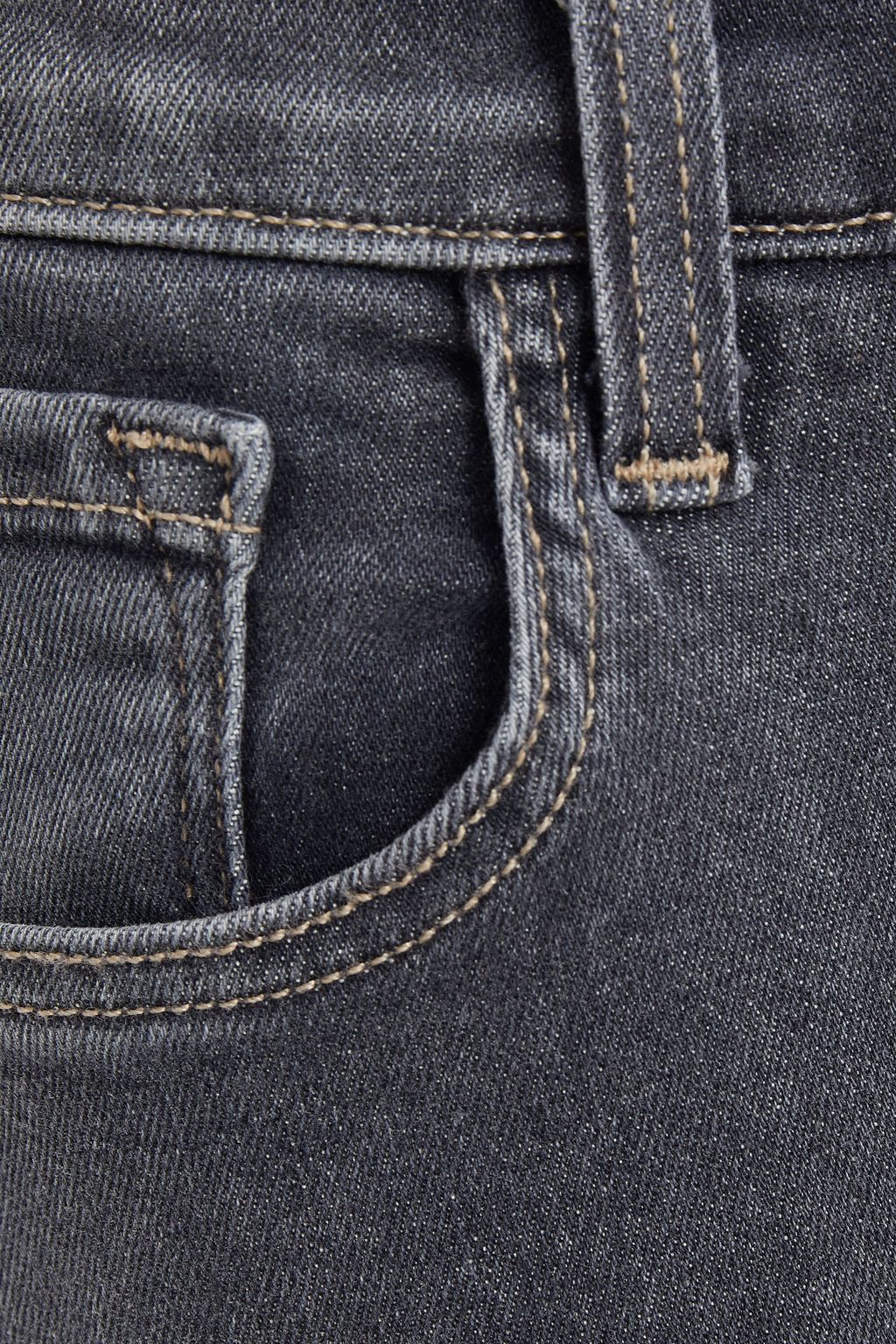 J BRAND Ruby cropped frayed high-rise skinny jeans